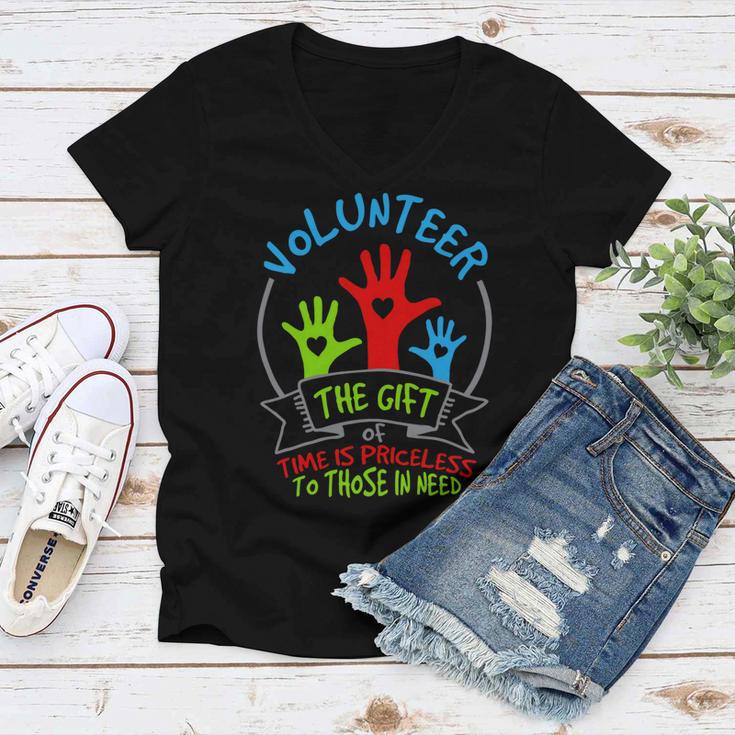 Volunteer - The Of Time Is Priceless 54 Trending Shirt Women V-Neck T-Shirt