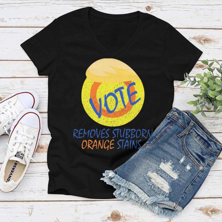 Vote Removes Stubborn Orange Stains 902 Shirt Women V-Neck T-Shirt