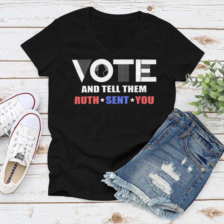 Vote Tell Them Ruth Sent You 32 Shirt Women V-Neck T-Shirt