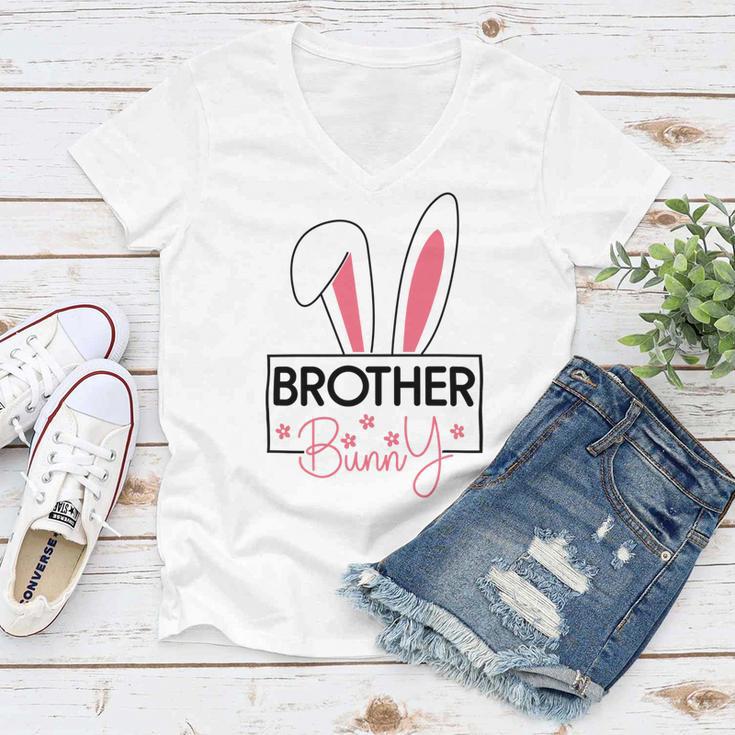 Brother Easter Bunny Women V-Neck T-Shirt