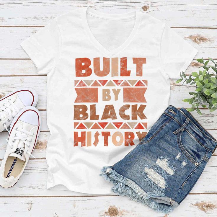 Built By Black History African American Pride Women V-Neck T-Shirt