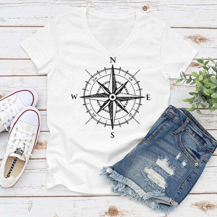 Compass Women V-Neck T-Shirt