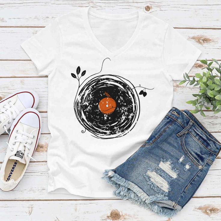 Enchanting Vinyl Records Vintage Women V-Neck T-Shirt