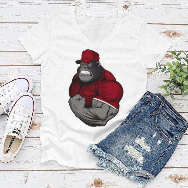 Gorilla Muscle Women V-Neck T-Shirt