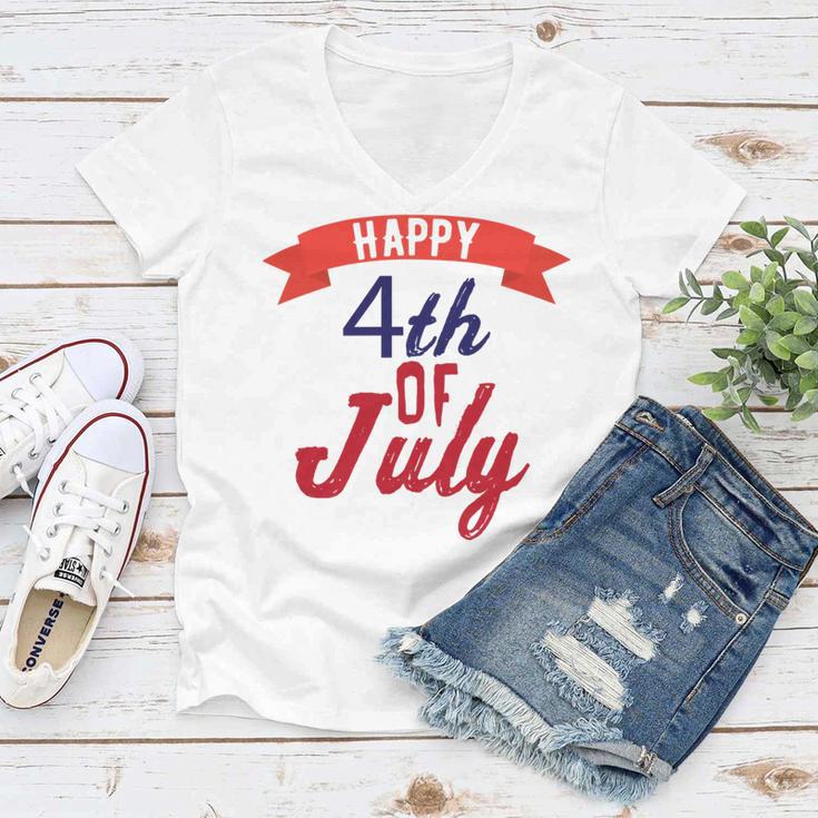 Happy 4Th Of July Independence Day V2 Women V-Neck T-Shirt