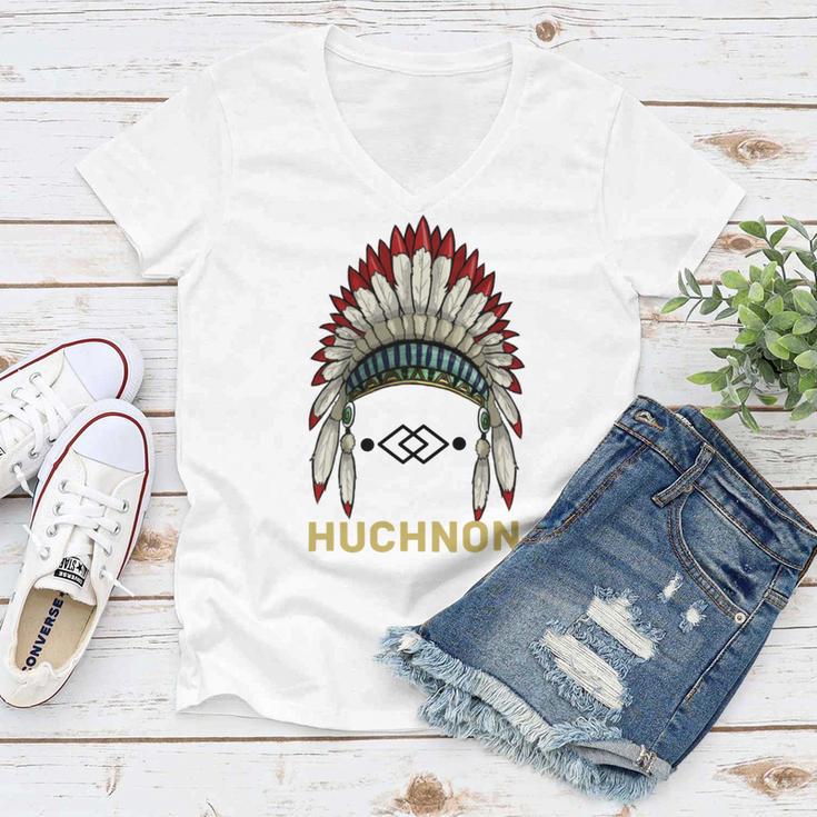 Huchnon Native American Tribe V5 Women V-Neck T-Shirt