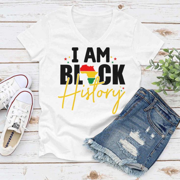 I Am Black History V2 Women V-Neck T-Shirt