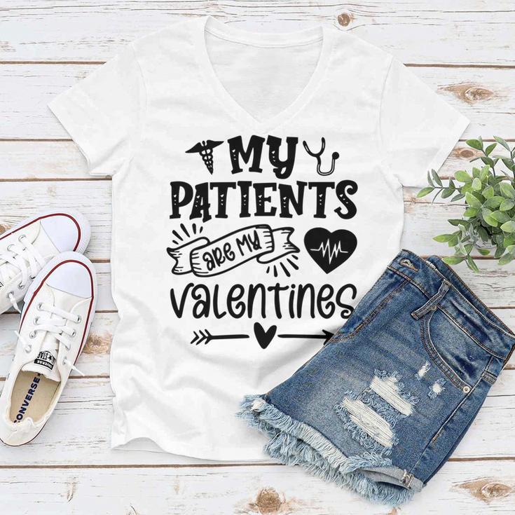 My Patients Are My Valentines 140 Trending Shirt Women V-Neck T-Shirt