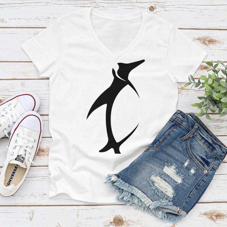 Penguin Icon Women V-Neck T-Shirt