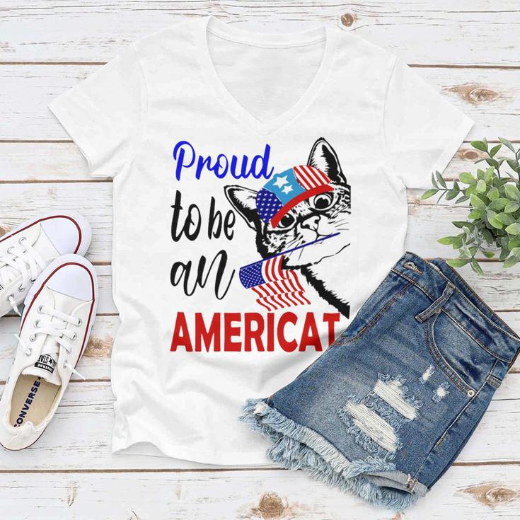 Proud To Be An Americat 807 Shirt Women V-Neck T-Shirt