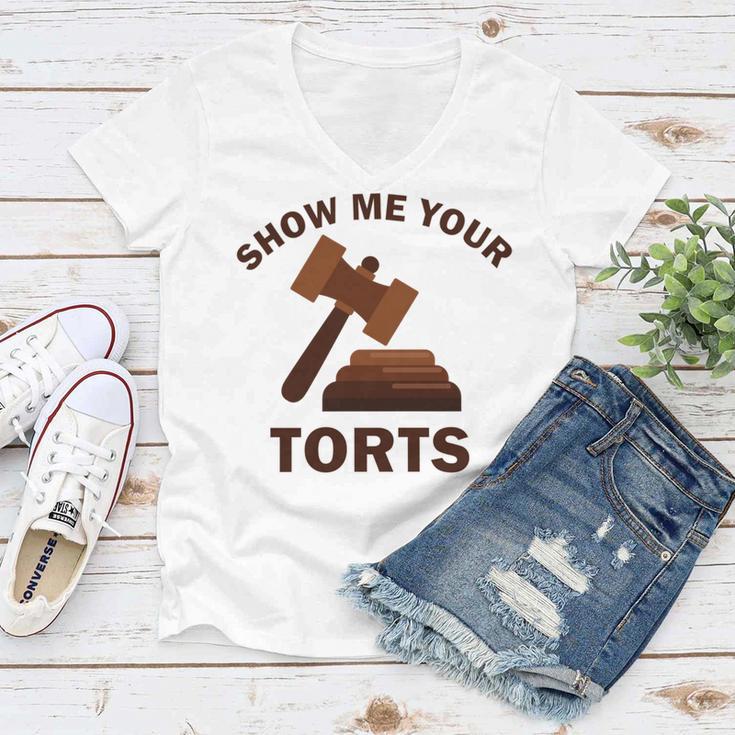 Show Me Your Torts V2 Women V-Neck T-Shirt