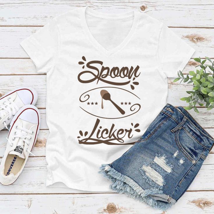 Spoon Licker 105 Trending Shirt Women V-Neck T-Shirt