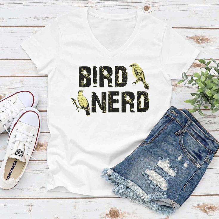 Twitcher Funny - Bird Nerd 195 Shirt Women V-Neck T-Shirt