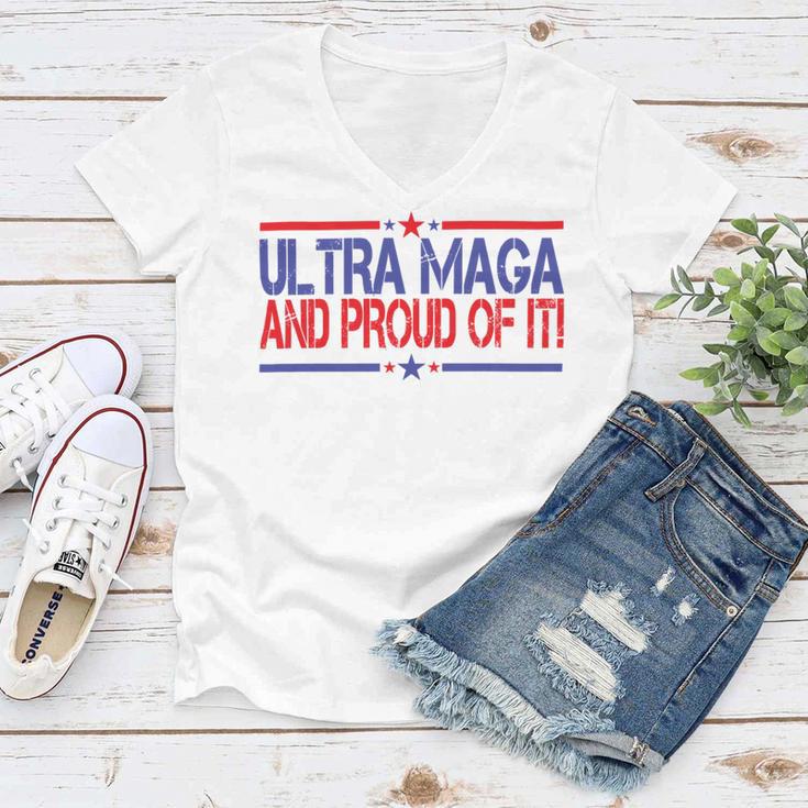 Ultra Maga And Proud Of It V14 Women V-Neck T-Shirt