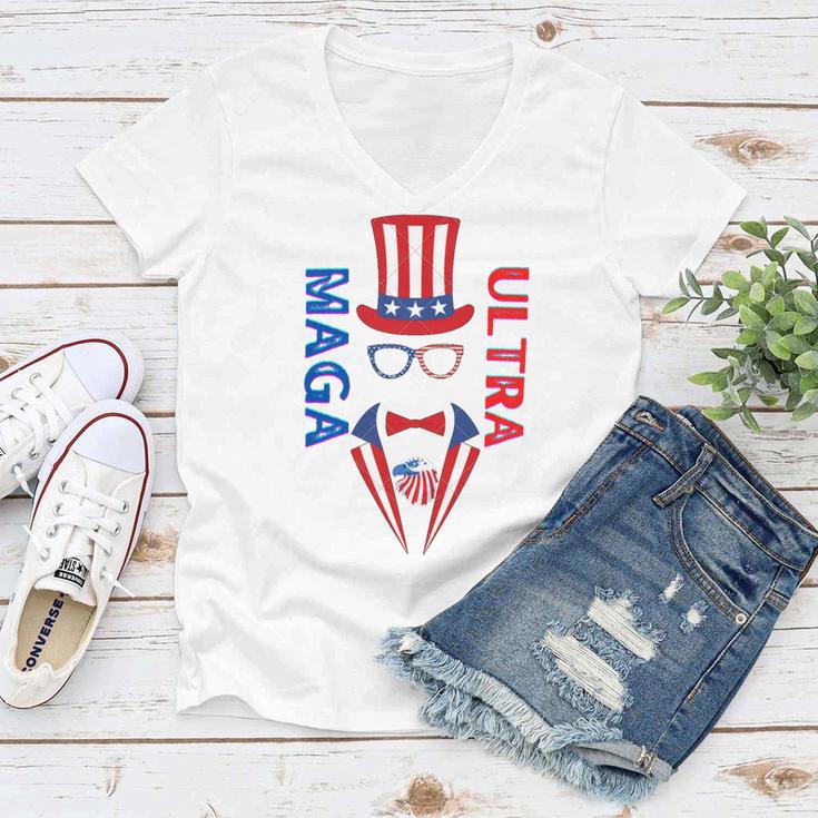 Ultra Maga And Proud Of It V20 Women V-Neck T-Shirt