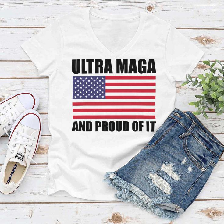 Ultra Maga And Proud Of It V23 Women V-Neck T-Shirt