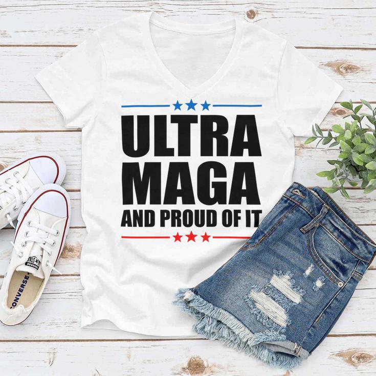 Ultra Maga And Proud Of It V25 Women V-Neck T-Shirt