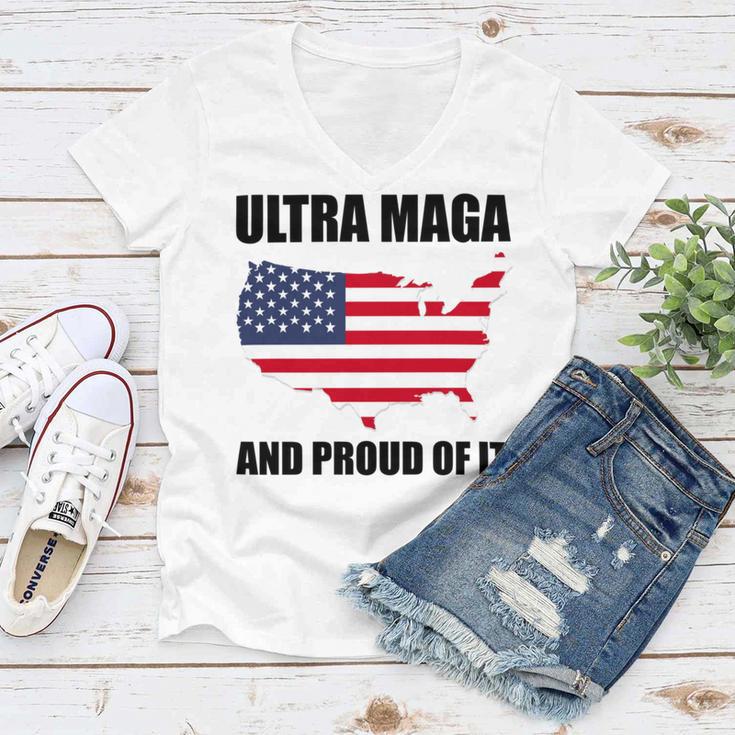 Ultra Maga And Proud Of It V6 Women V-Neck T-Shirt