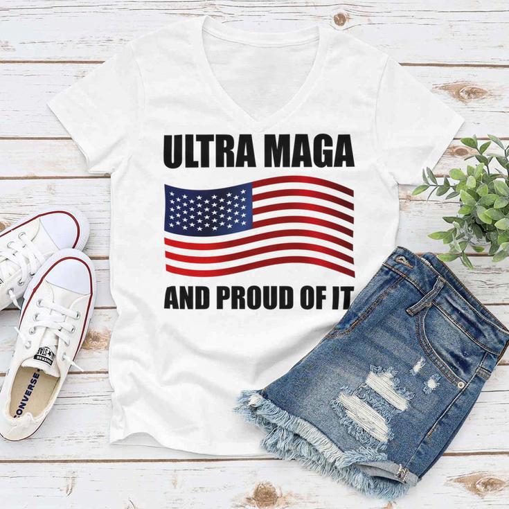 Ultra Maga And Proud Of It V7 Women V-Neck T-Shirt