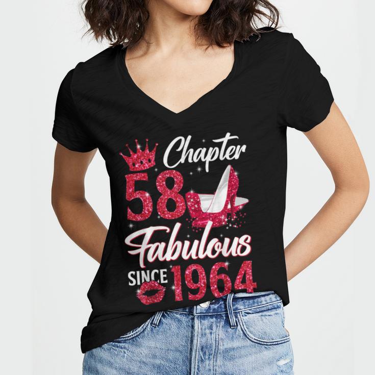 Fabulous Since V2 Women V-Neck T-Shirt