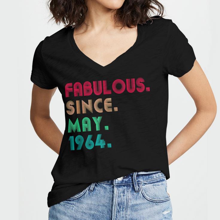 Fabulous Since V5 Women V-Neck T-Shirt