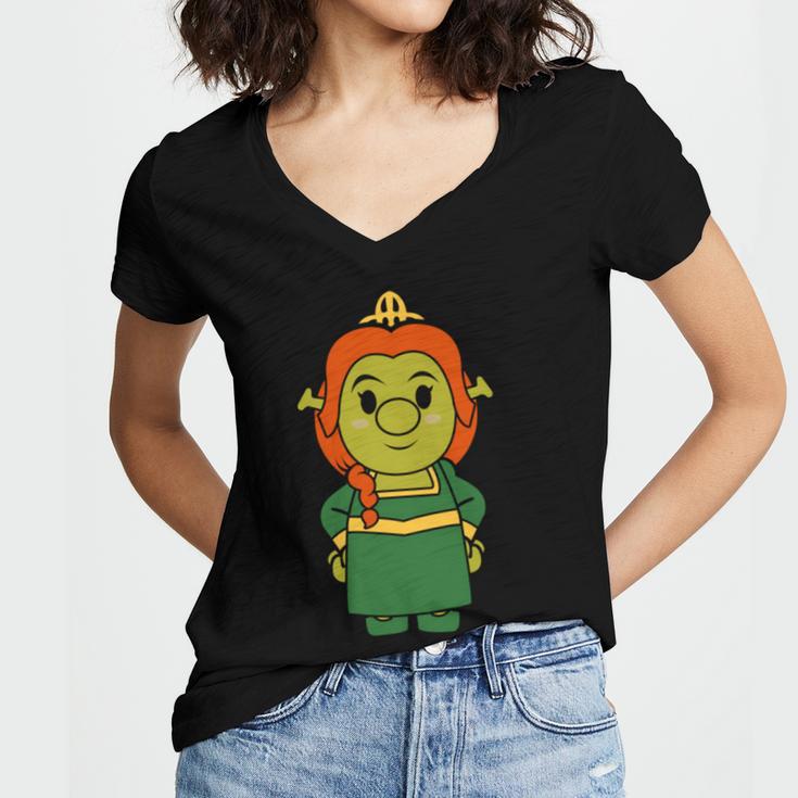 Fiona Chibi Women V-Neck T-Shirt