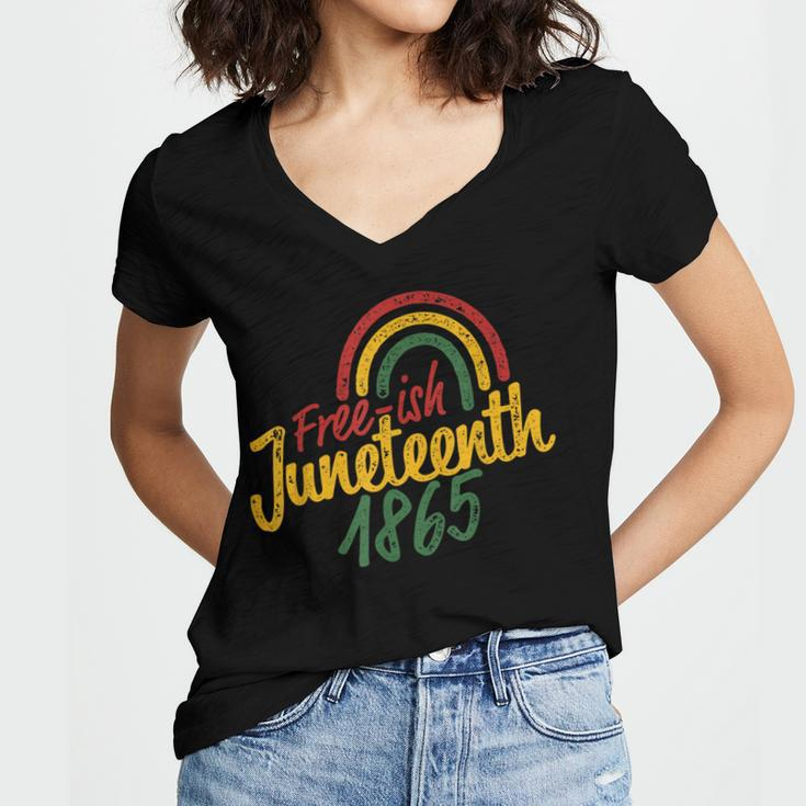 Junenth Women Free-Ish 1865 Kids Mens Junenth Women V-Neck T-Shirt