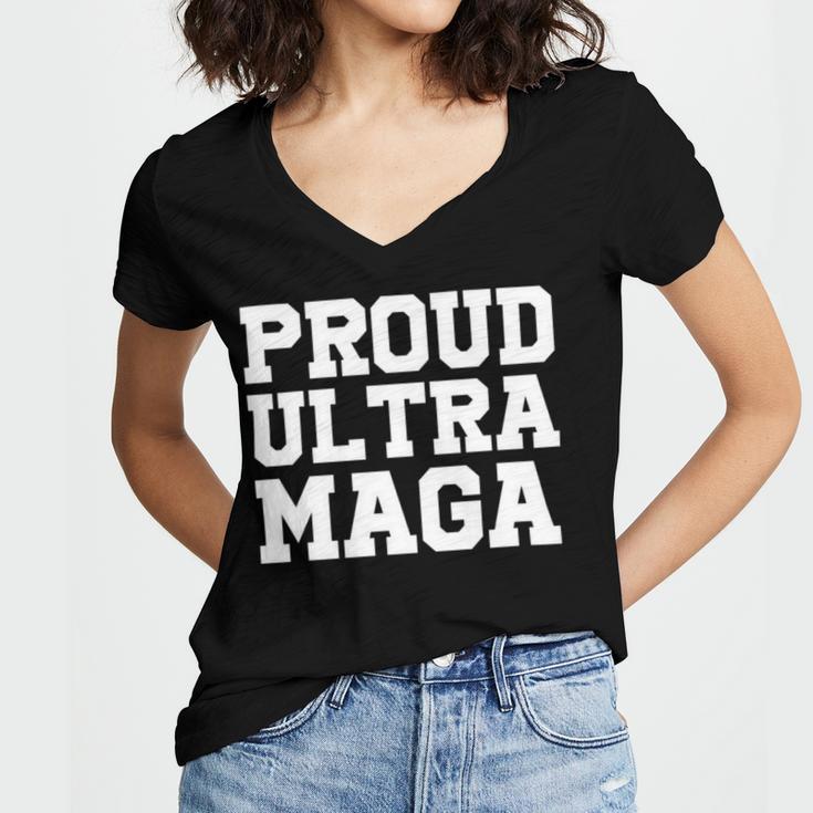 Proud Ultra Maga V10 Women V-Neck T-Shirt