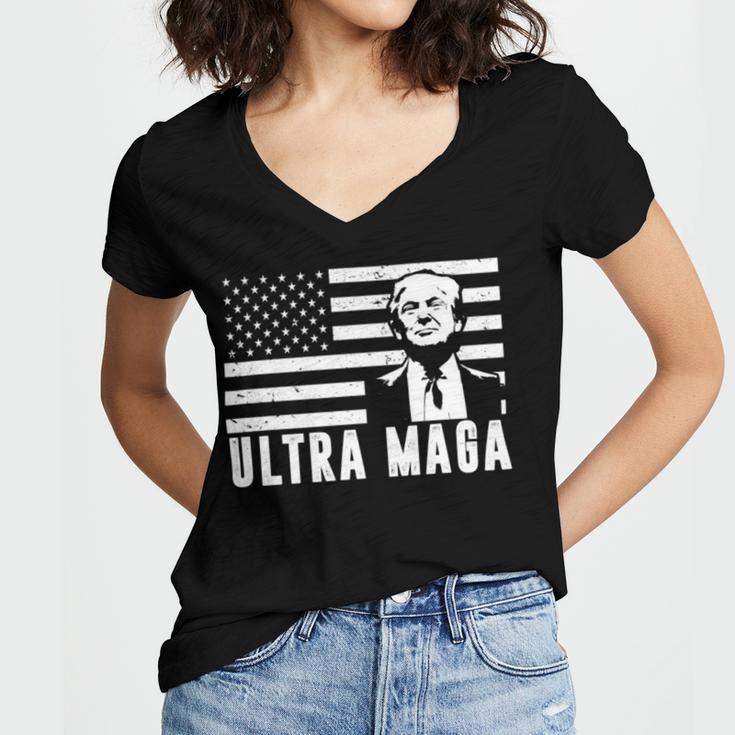 Proud Ultra Maga V13 Women V-Neck T-Shirt