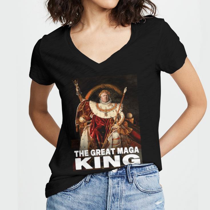 The Return Of The Great Maga King 4 Shirt Women V-Neck T-Shirt