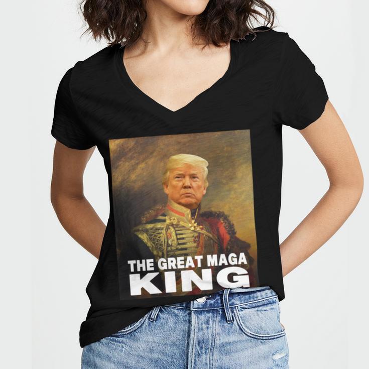 The Return Of The Great Maga King Women V-Neck T-Shirt