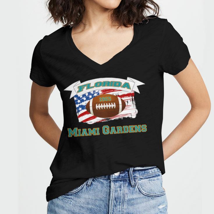 This 1965 Miami Gardens Florida 557 Shirt Women V-Neck T-Shirt