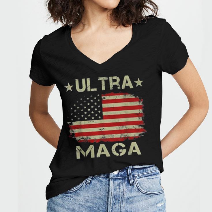 Ultra Maga And Proud Of It A Ultra Maga And Proud Of It V10 Women V-Neck T-Shirt