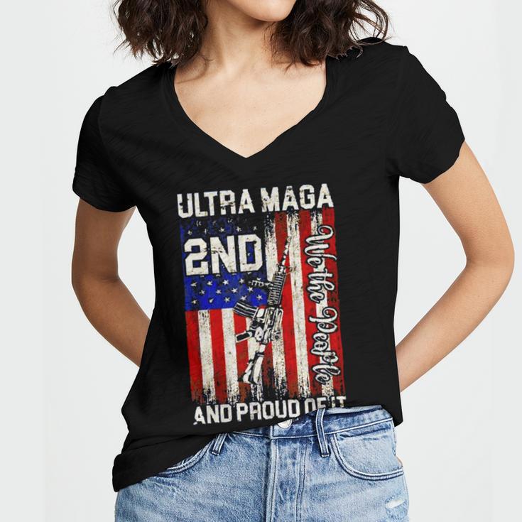 Ultra Maga And Proud Of It A Ultra Maga And Proud Of It V14 Women V-Neck T-Shirt