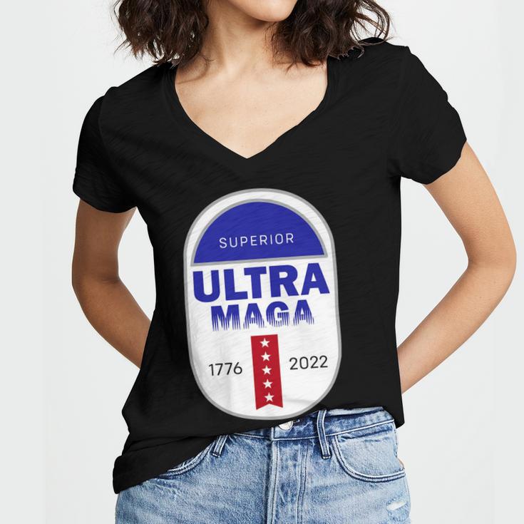 Ultra Maga Funny V2 Women V-Neck T-Shirt