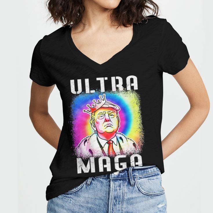 Ultra Maga Gift V5 Women V-Neck T-Shirt