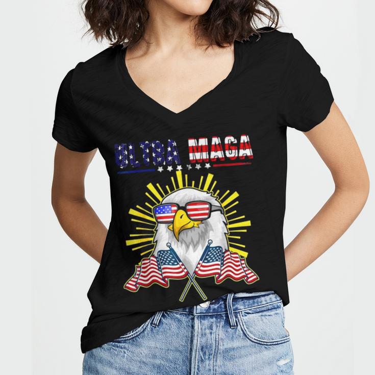 Ultra Maga We The People Fashion Women V-Neck T-Shirt