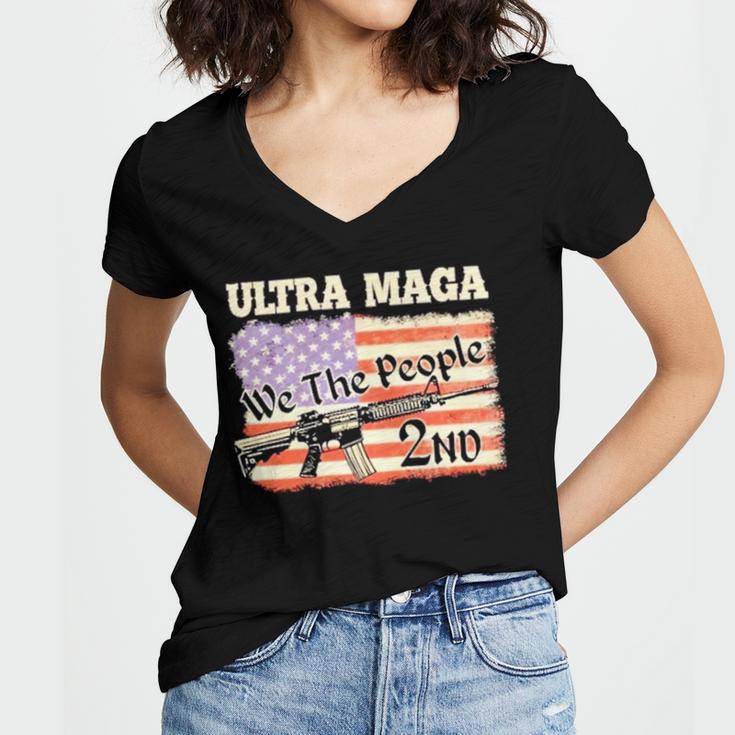 Ultra Maga We The People Women V-Neck T-Shirt