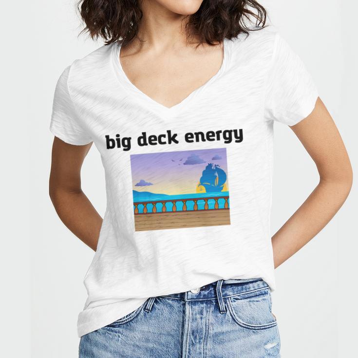 Big Deck Energy Women V-Neck T-Shirt