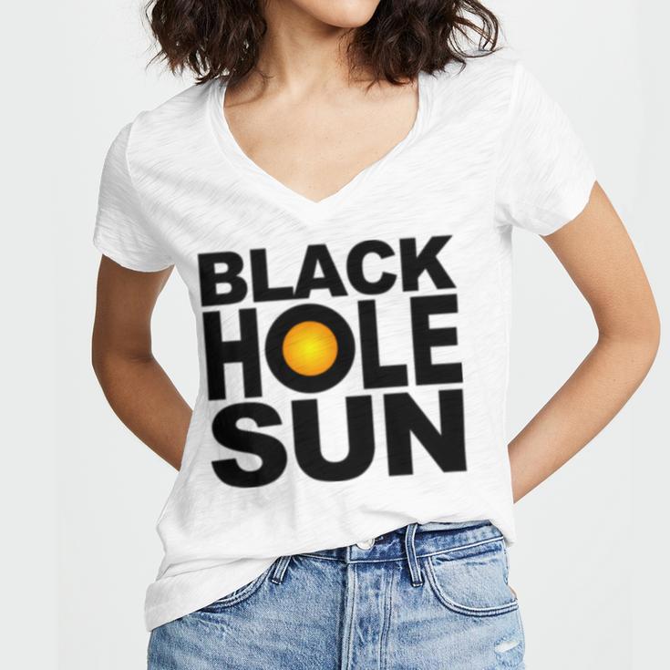 Black Hole Sun Women V-Neck T-Shirt