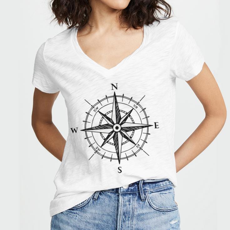 Compass Women V-Neck T-Shirt