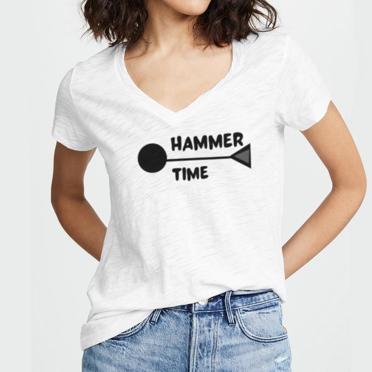 Hammer Time Track And Field Hammer Throw Women V-Neck T-Shirt