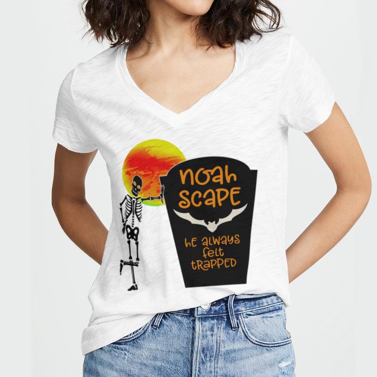 Noah Escape All Hallows Night Women V-Neck T-Shirt