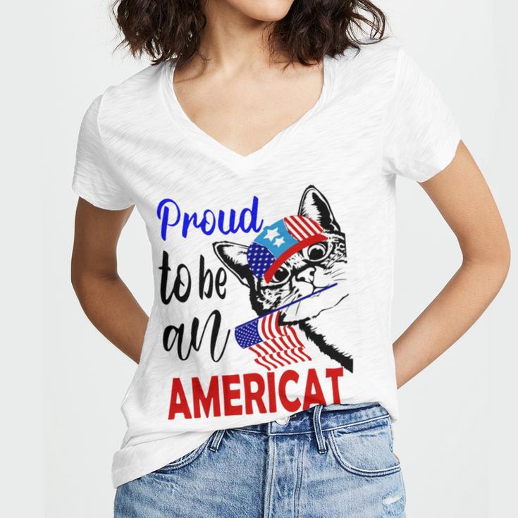 Proud To Be An Americat 807 Shirt Women V-Neck T-Shirt