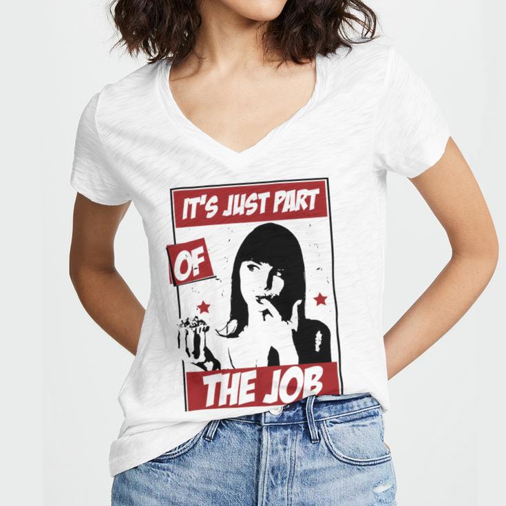 Tasting The Food Is Just Part Of The Job Relaxed Fit 24 Trending Shirt Women V-Neck T-Shirt