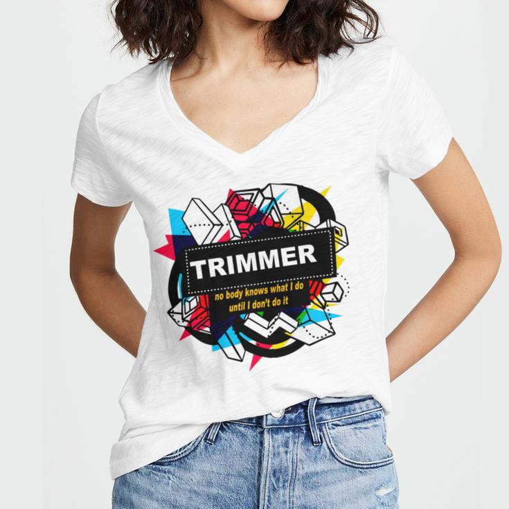 Trimmer Women V-Neck T-Shirt