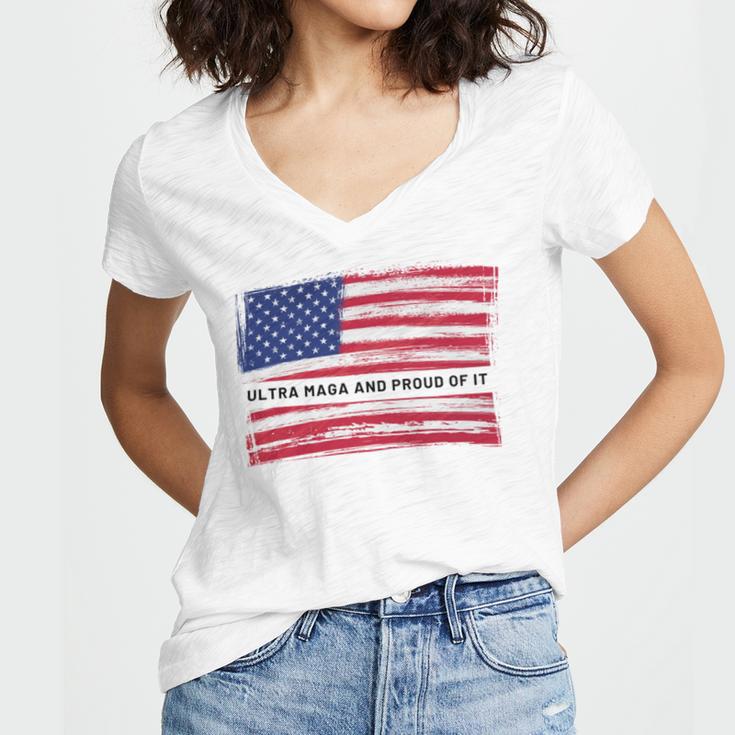 Ultra Maga And Proud Of It A Ultra Maga And Proud Of It V16 Women V-Neck T-Shirt