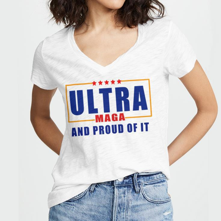 Ultra Maga And Proud Of It V11 Women V-Neck T-Shirt