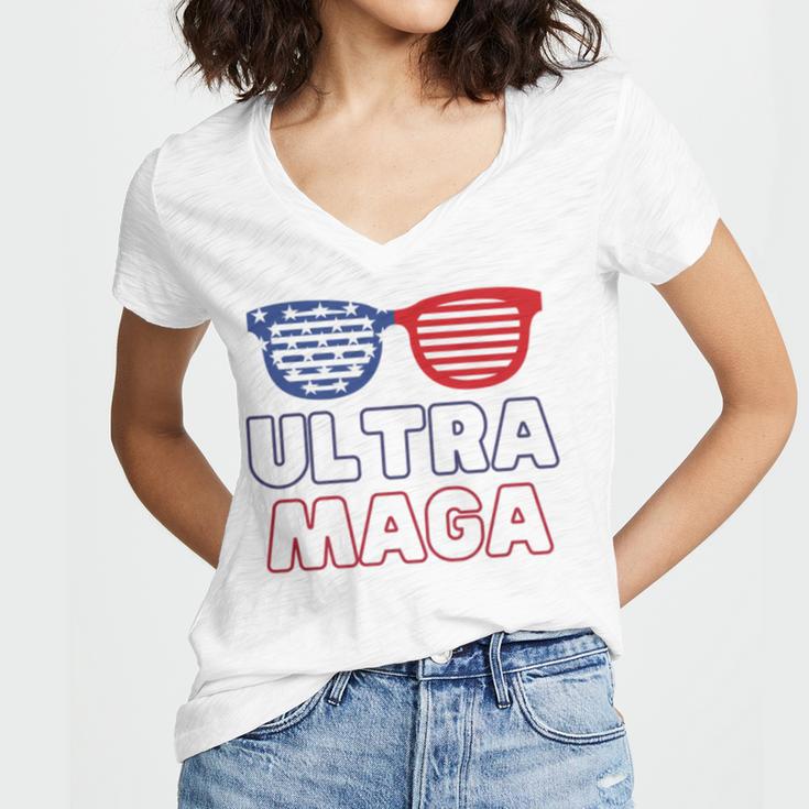 Ultra Maga V24 Women V-Neck T-Shirt