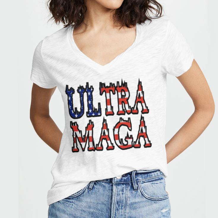 Ultra Maga V26 Women V-Neck T-Shirt